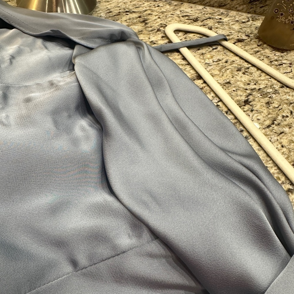 Azazie Saige Dusty Blue Dress - Picture 5 of 7